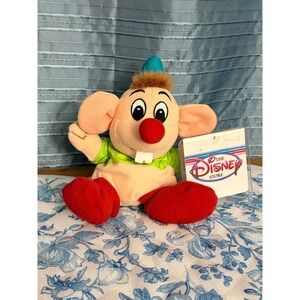 Disney NWT Vintage GUS GUS Mouse Cinderella Beanie Plush